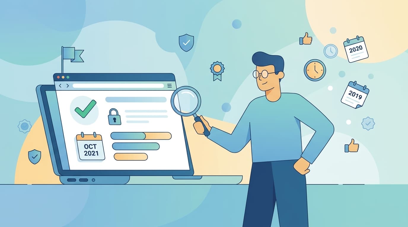 How Old Should a Website Be to Trust It?